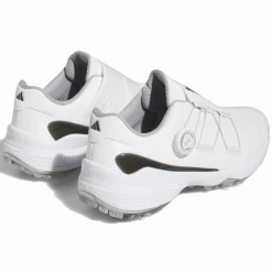 ADIDAS 2023 ZG23 BOA GOLF SHOES – CLOUD WHITE / CORE BLACK / SILVER METALLIC -CLUBS Sales Shop ZG23 BOA WHITESILVER3 600x600 1