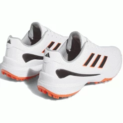 ADIDAS 2023 ZG23 GOLF SHOES – CLOUD WHITE / CORE BLACK / SEMI SOLAR RED -CLUBS Sales Shop ZG23 WHITESOLAR3 600x600 1