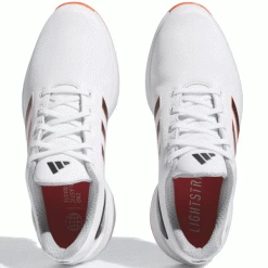 ADIDAS 2023 ZG23 GOLF SHOES – CLOUD WHITE / CORE BLACK / SEMI SOLAR RED -CLUBS Sales Shop ZG23 WHITESOLAR6 600x600 1