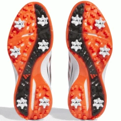 ADIDAS 2023 ZG23 GOLF SHOES – CLOUD WHITE / CORE BLACK / SEMI SOLAR RED -CLUBS Sales Shop ZG23 WHITESOLAR7 600x600 1