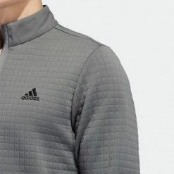 ADIDAS DWR LC 1/4-ZIP GOLF PULLOVER – GREY FOUR -CLUBS Sales Shop dwr grey2 600x600 1