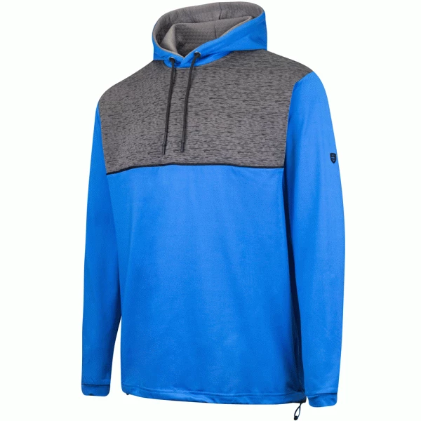 ISLAND GREEN FLEECE LINED GOLF HOODY – BLUE 3 ISLAND GREEN FLEECE LINED GOLF HOODY – BLUE