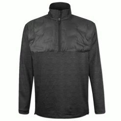 ISLAND GREEN PRIMA-TECH PADDED GOLF PULLOVER – CHARCOAL