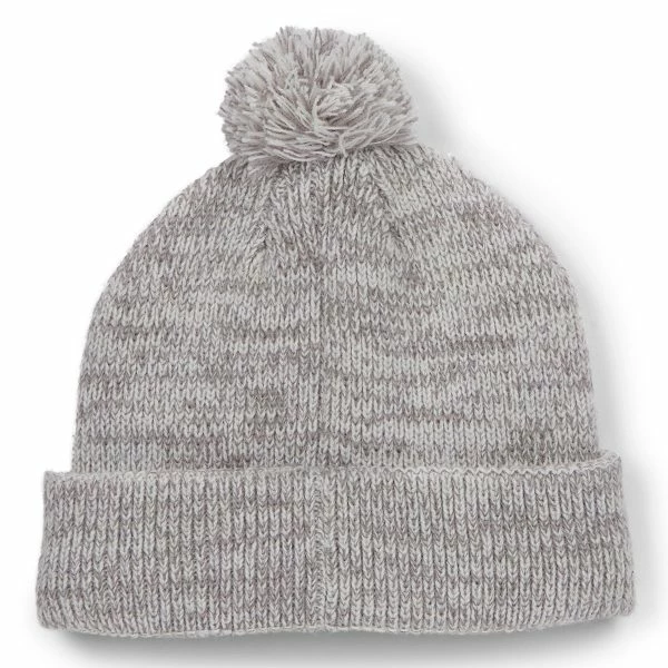 TITLEIST BOARDWALK POM POM BEANIE HAT – HEATHERED WHITE 4 TITLEIST BOARDWALK POM POM BEANIE HAT – HEATHERED WHITE - Image 2